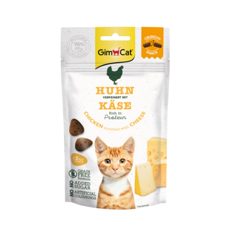 GimCat Crunchy Snack Huhn & Käse Katzensnack, 50 g