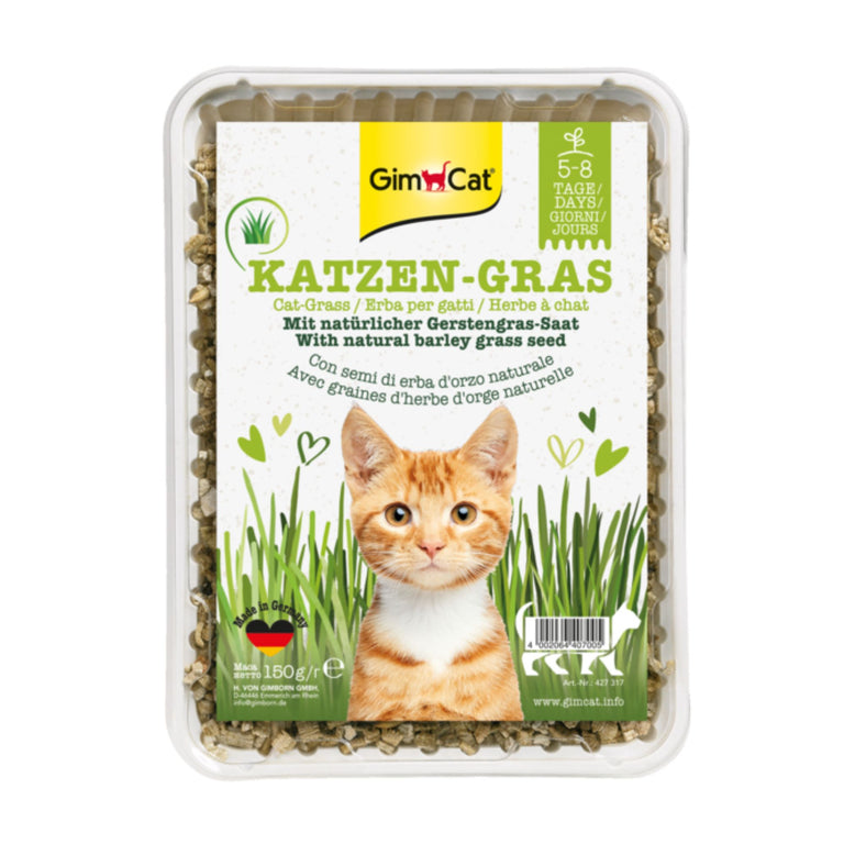 GimCat Katzen-Gras mit Wiesenduft Katzengras, 150 g
