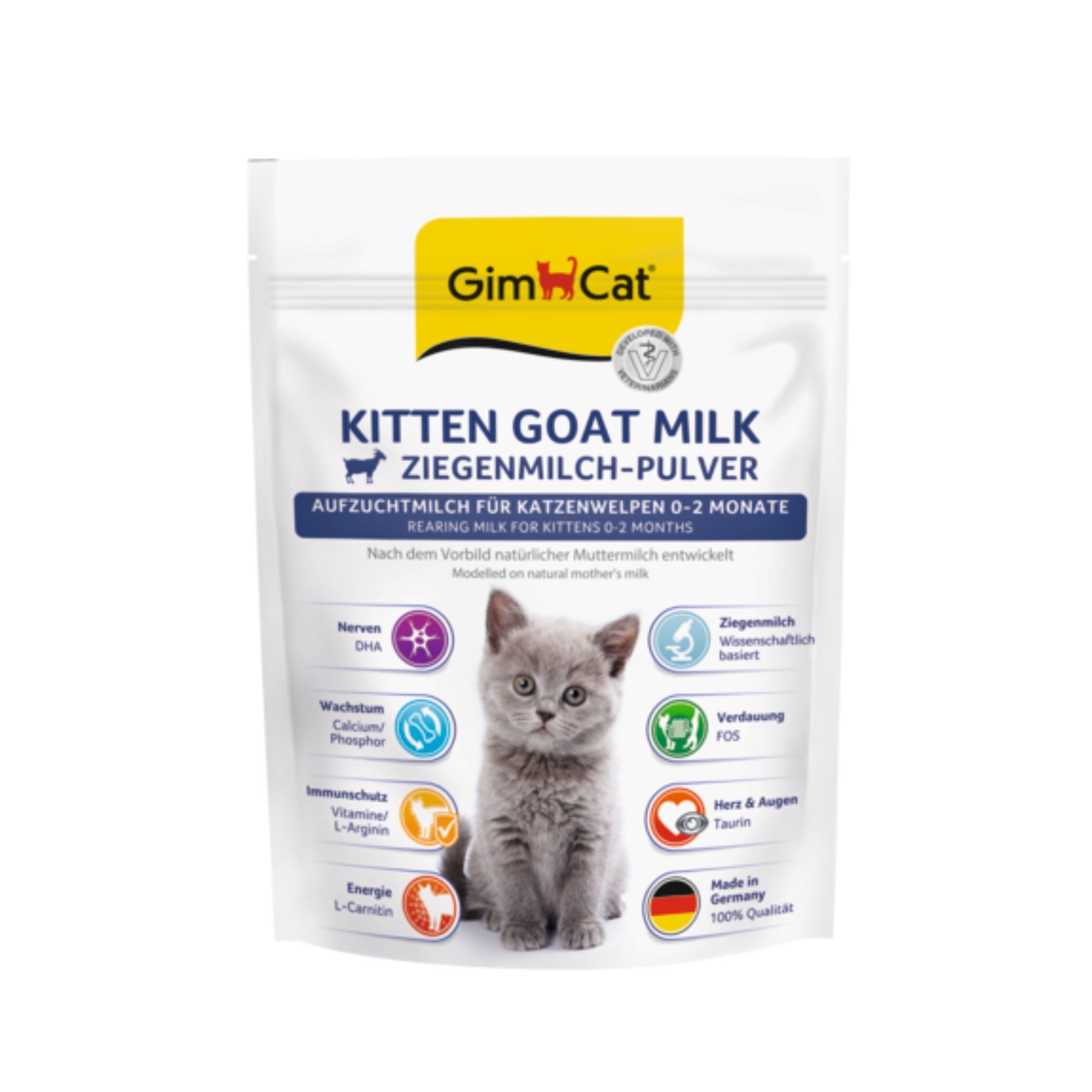 GimCat Kitten Goat Milk Muttermilchersatz Ziegenmilch, 200 g