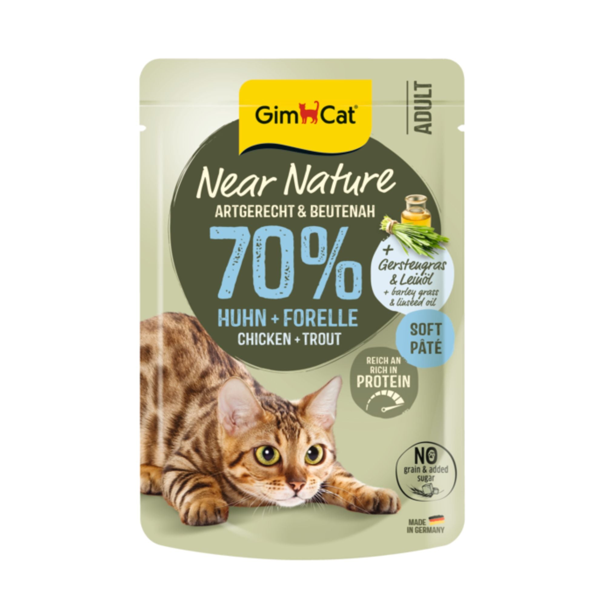 GimCat Near Nature Huhn & Forelle Katzenfutter, 85 g