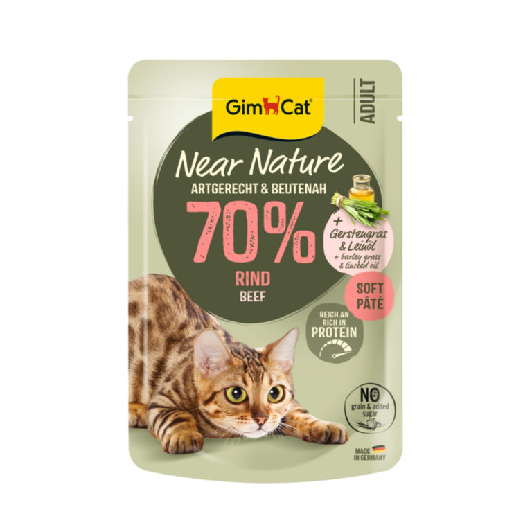 GimCat Near Nature Rind Katzenfutter, 85 g