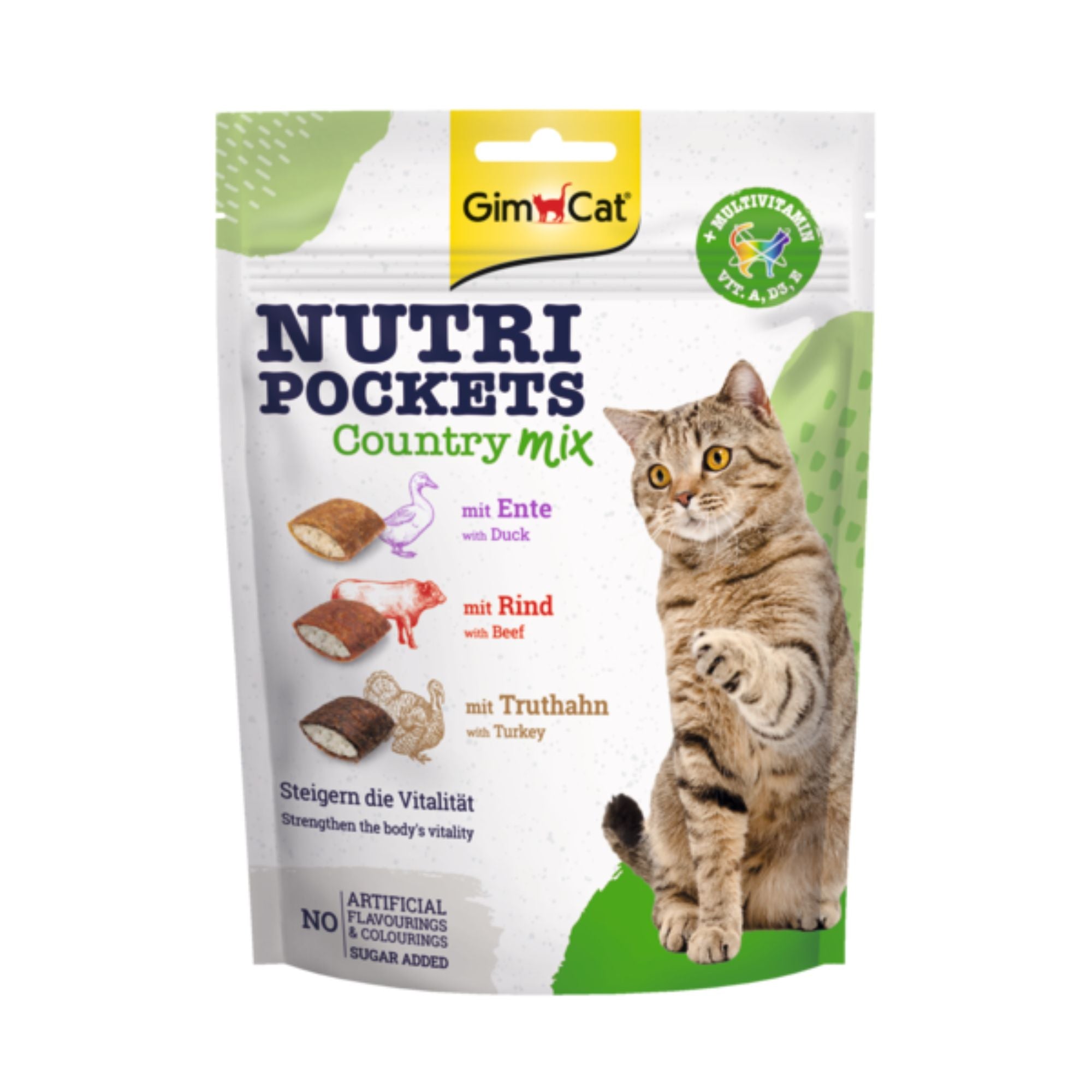 GimCat Nutri Pockets Country Mix Katzensnack, 150 g
