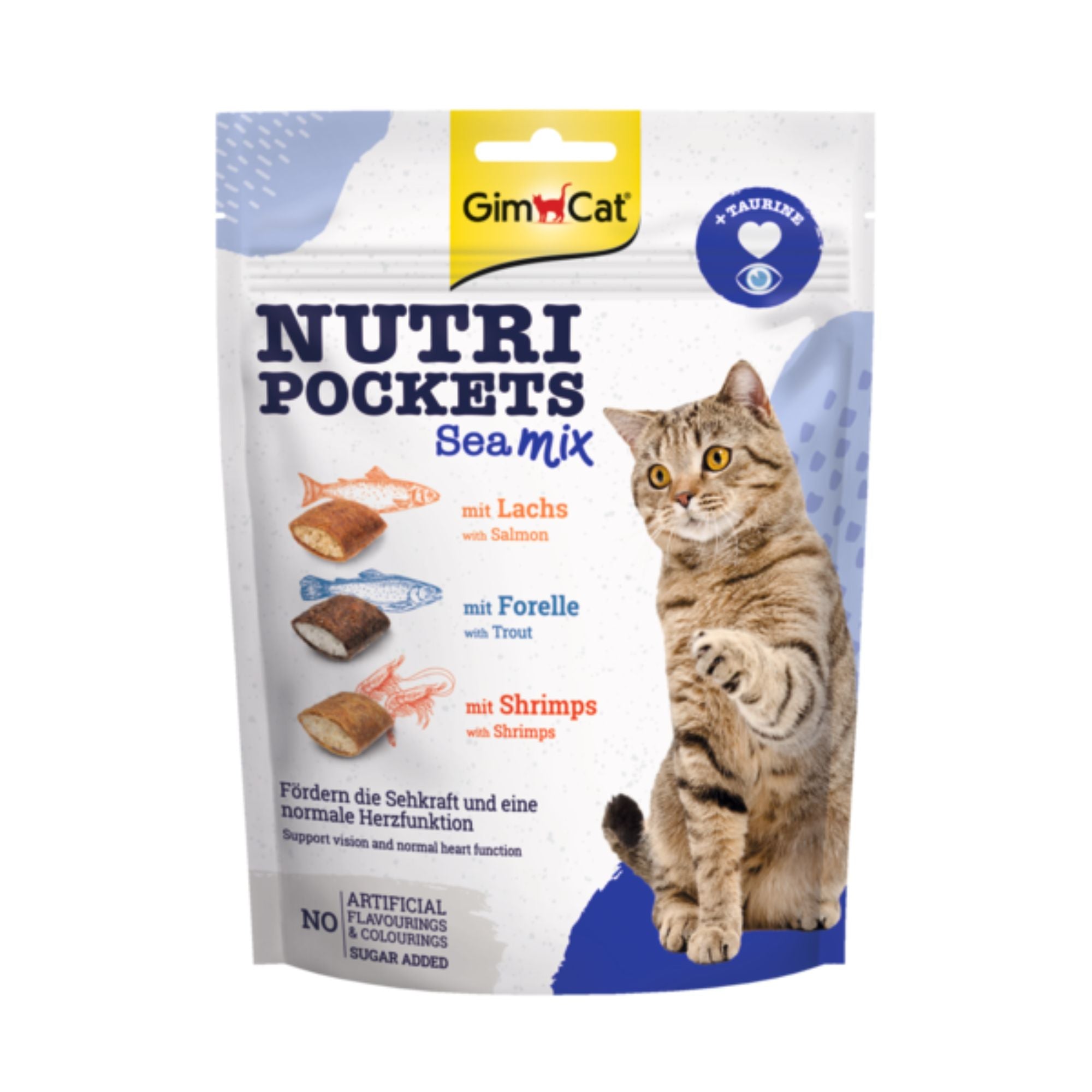 GimCat Nutri Pockets Sea Mix Katzensnack, 150 g
