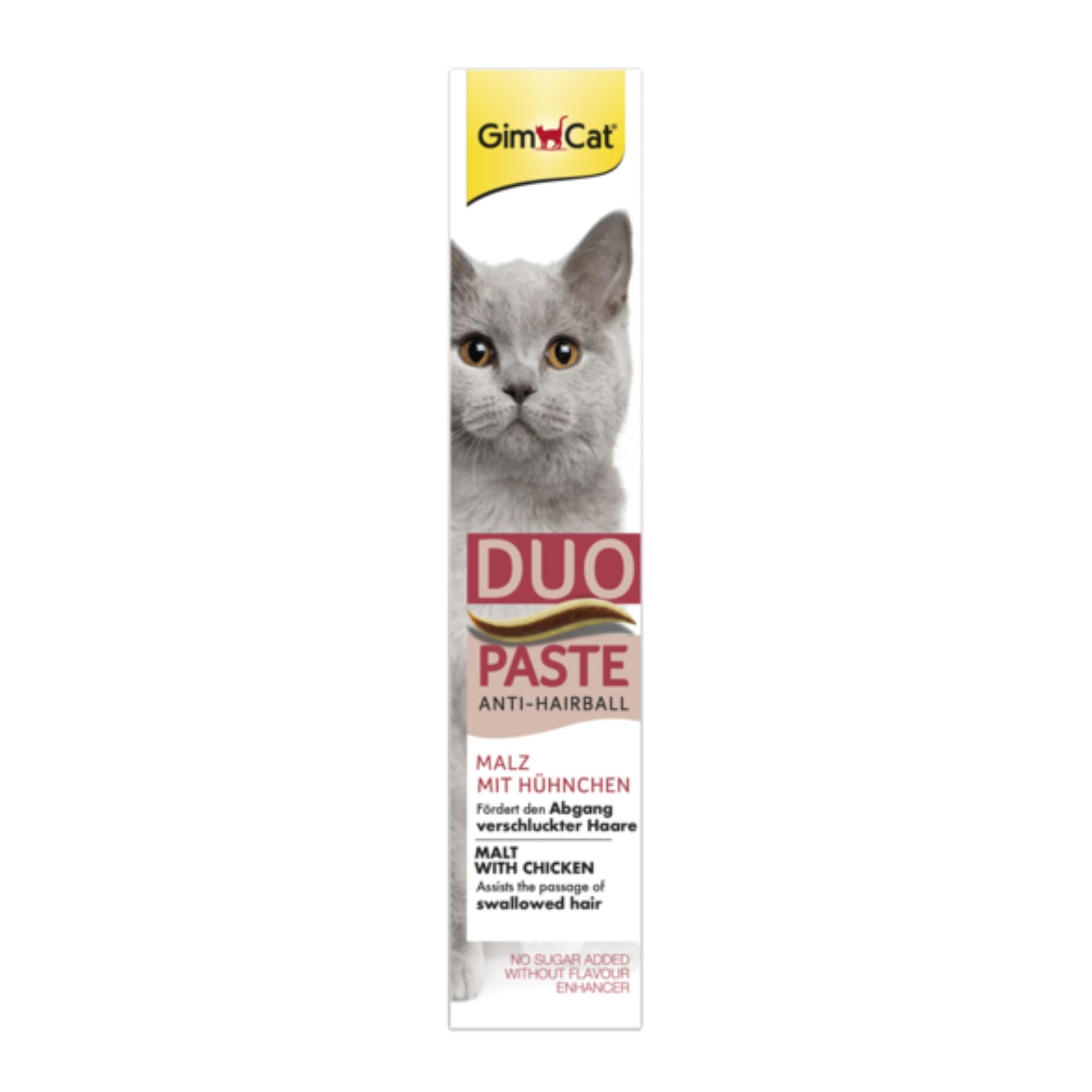 GimCat Anti-Hairball Duo Paste Malz & Hühnchen Katzensnack, 50 g
