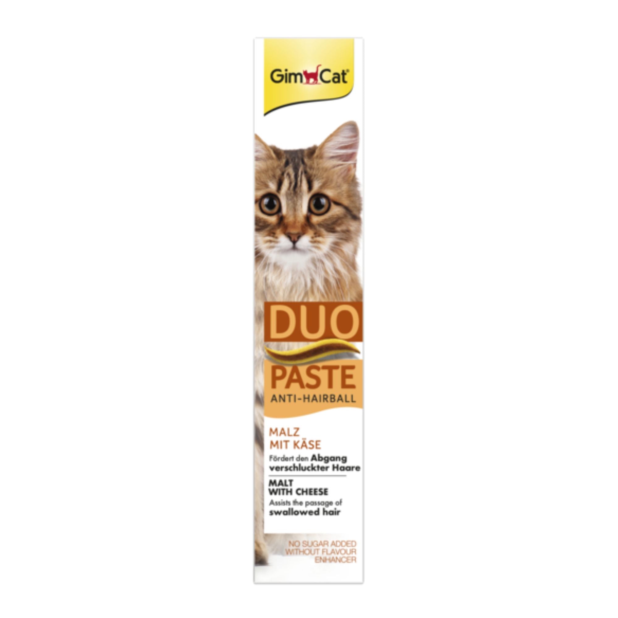 GimCat Anti-Hairball Duo Paste Malz & Käse Katzensnack, 50 g