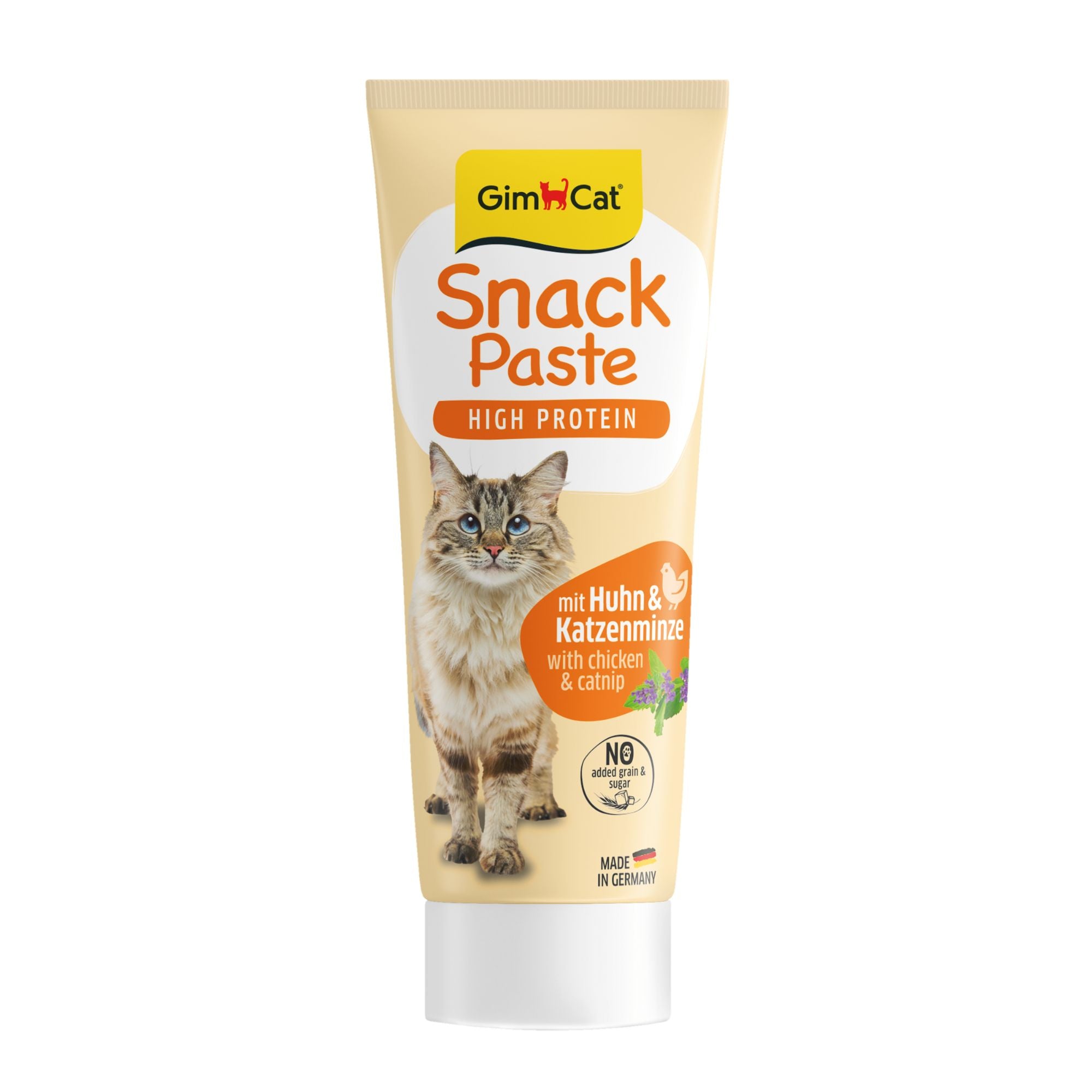 GimCat High Protein Snack Paste Huhn & Katzenminze Katzensnack, 75 g