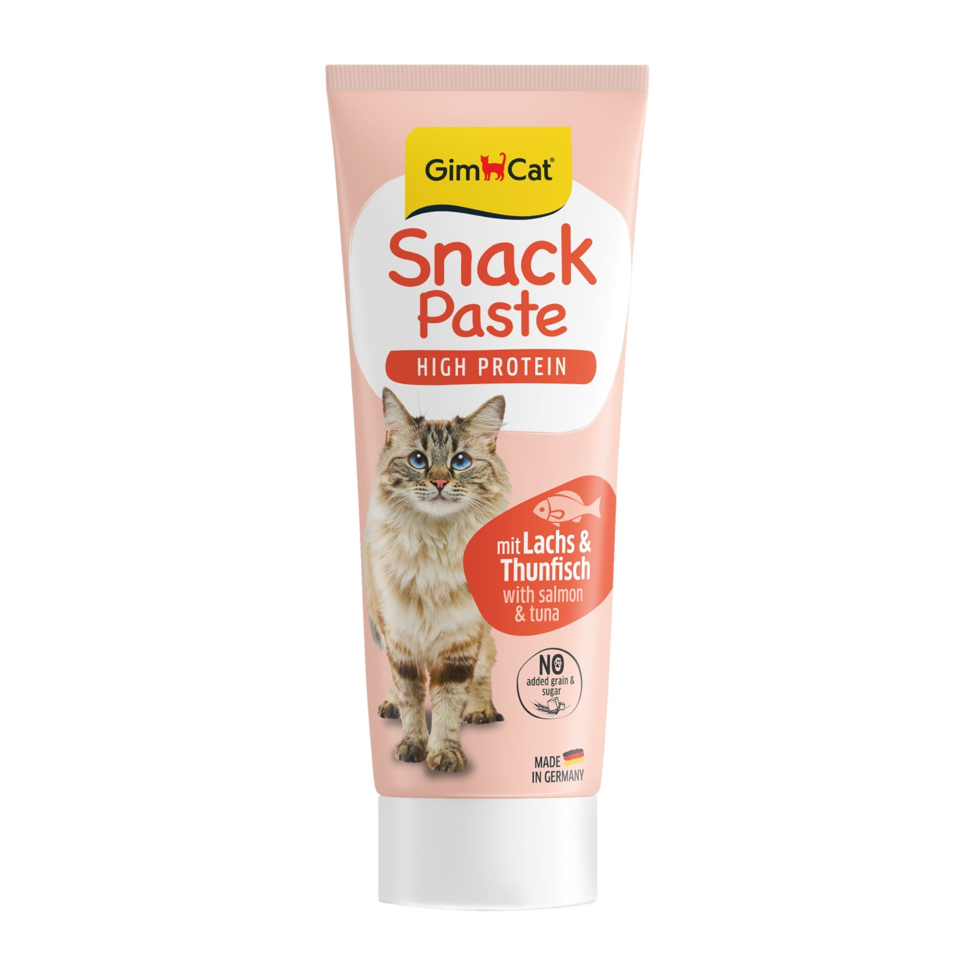 GimCat High Protein Snack Paste Lachs & Thunfisch Katzensnack, 75 g