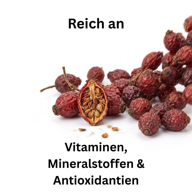 Bio-Hagebutten – Natürliches Leckerli für Pferde, Ziegen & Nager
