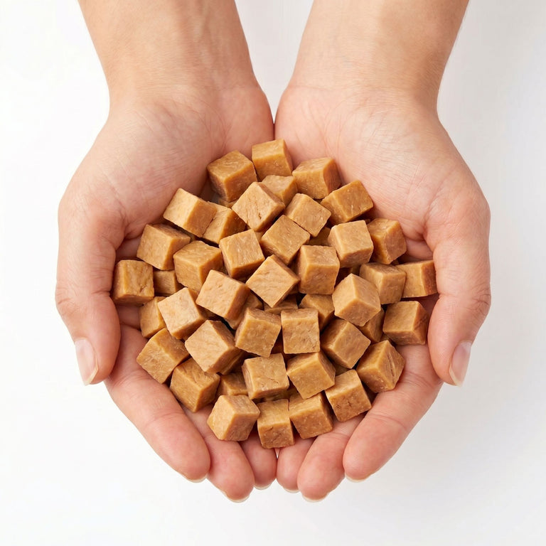 Chicken Meat Cubes Soft Grain Free Maxipack Trainees Snack for Dogs and Cats