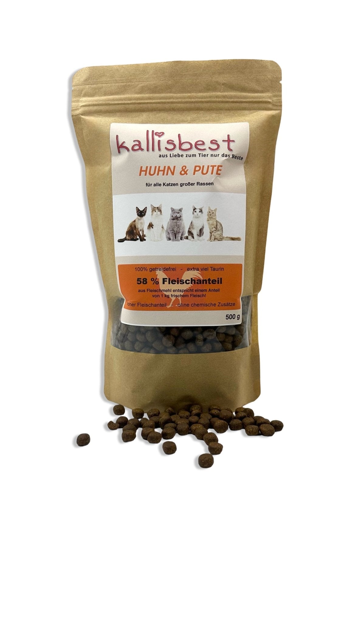 Huhn & Pute für alle Katzen großer Rassen - Kallisbest
