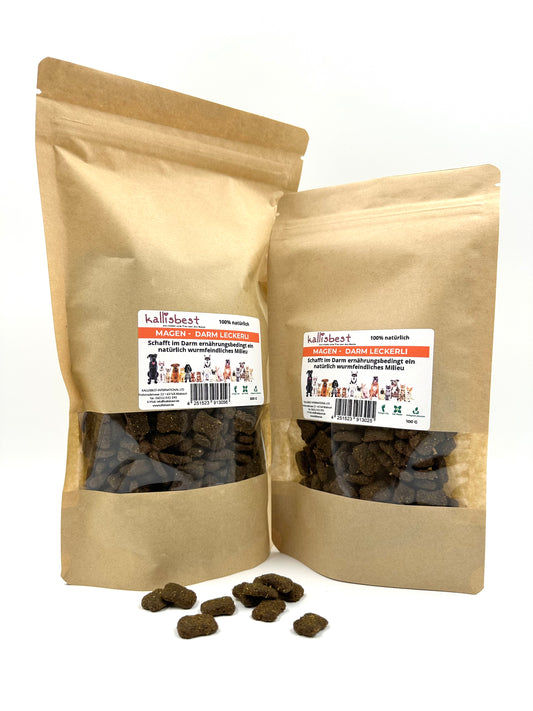 Gastrointestinal treats for dogs and cats