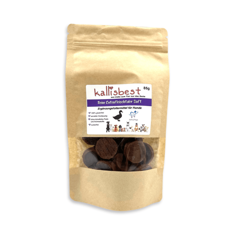 Reine Entenfleischtaler Soft 85g Für Hunde & Katzen - Kallisbest