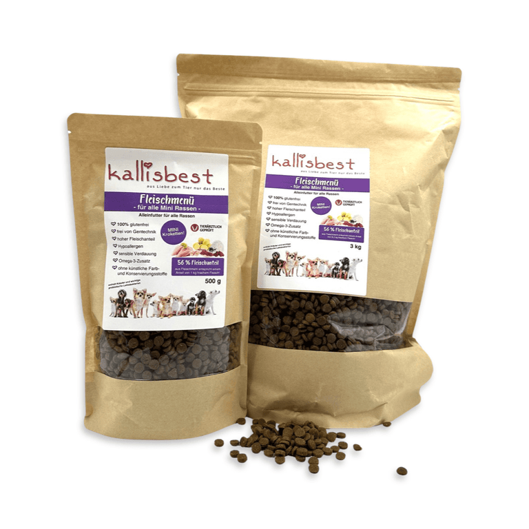 Fleischmenü für mini Rassen - Kallisbest