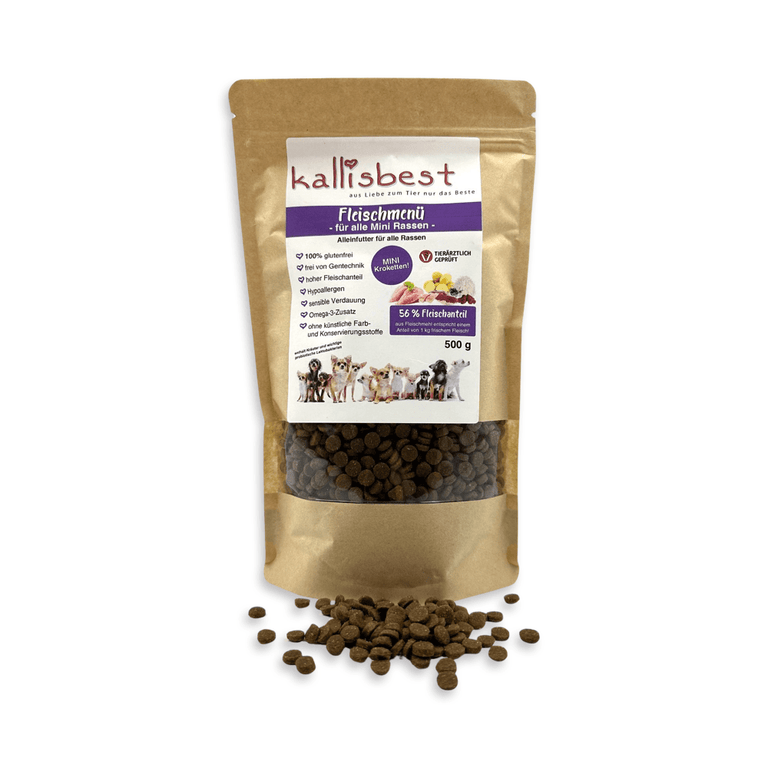 Fleischmenü für mini Rassen - Kallisbest