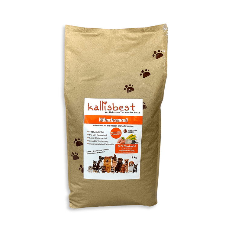 Hühnchenmenü medium Kroketten für Hunde - Kallisbest