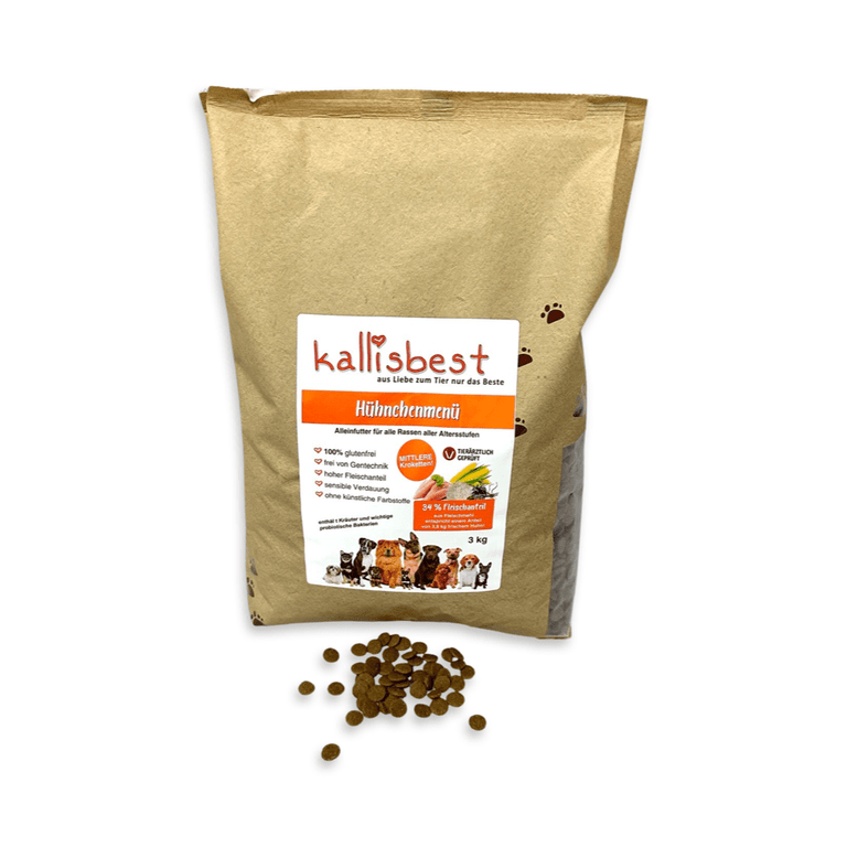 Hühnchenmenü medium Kroketten für Hunde - Kallisbest