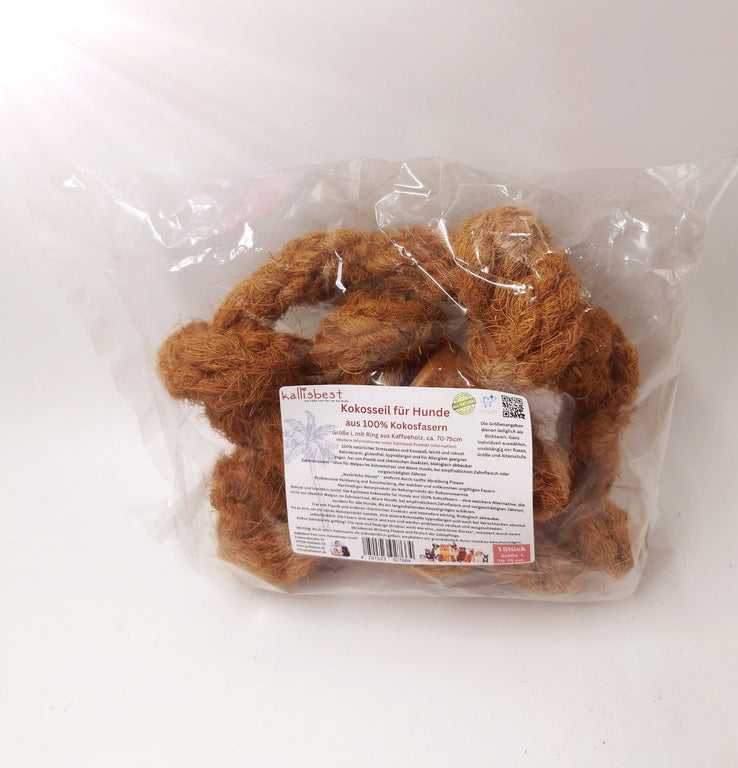 Kokosseil für Hunde Größe S - XL mit & ohne Kaffeeholz - Kallisbest