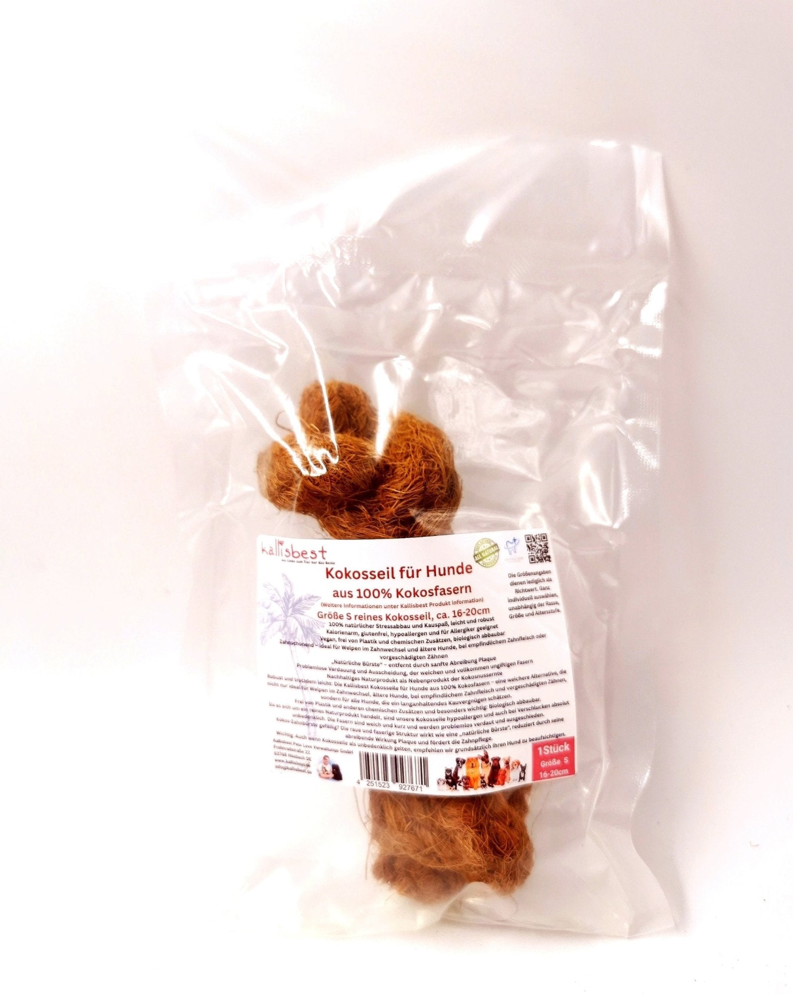 Kokosseil für Hunde Größe S - XL mit & ohne Kaffeeholz - Kallisbest