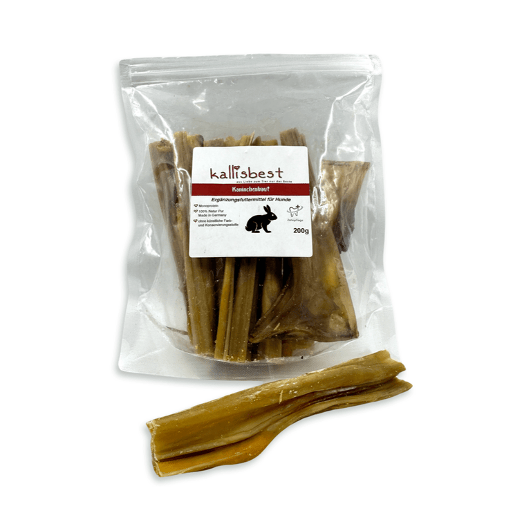 Kaninchenhautstangen, mit und ohne Fell - Kallisbest