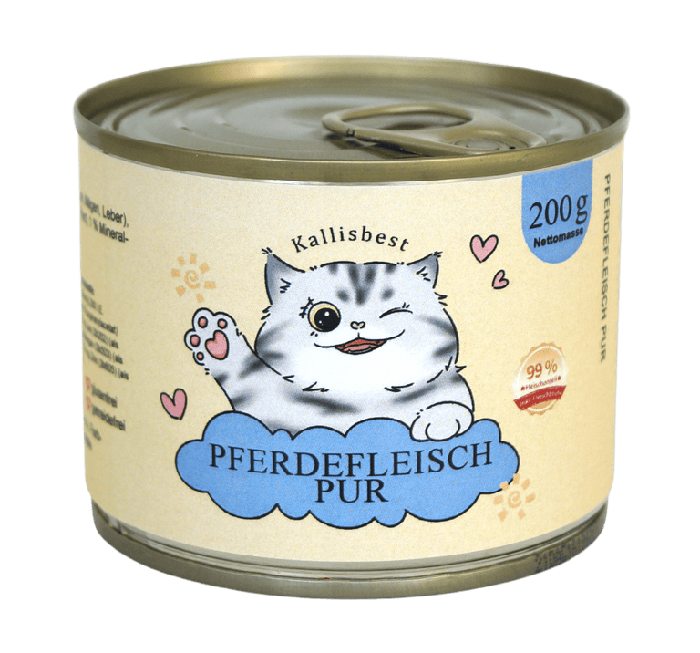 Pferdefleisch pur 200g für Katzen - Kallisbest