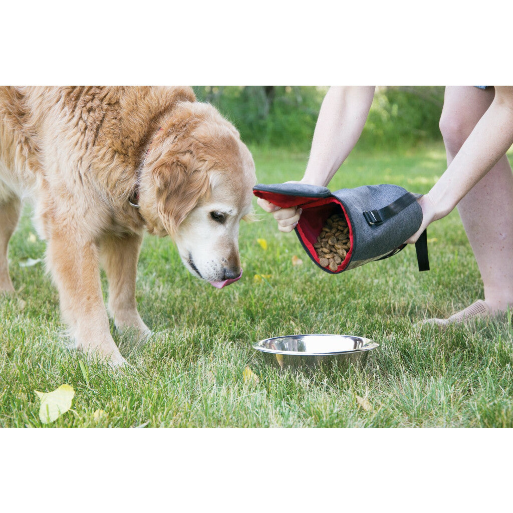 KONG Travel Kibble Storage Bag – Faltbare Trockenfutter-Reisetasche für Hunde, 2,6 l