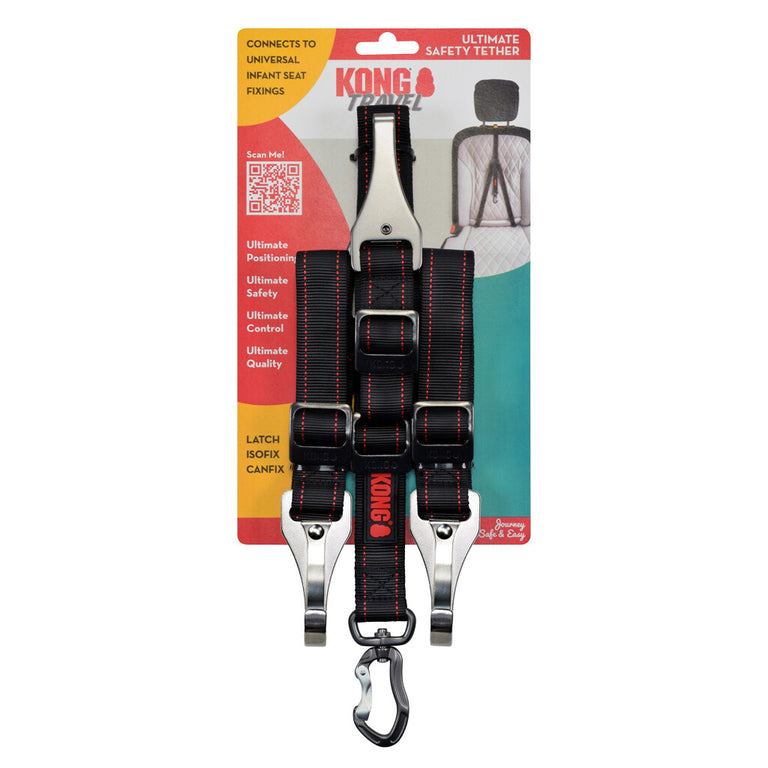 KONG Ultimate Safety Tether – Hundeautogurt mit 3-Punkt-LATCH/IsoFix-Verankerung