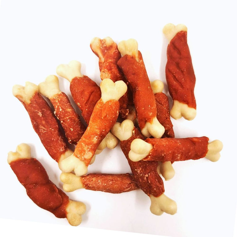 Calcium Knochen im Kaninchenfleischmantel