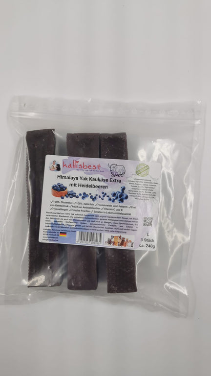 Himalaya Yak Kaukäse Extra mit Blaubeeren für Hunde - Kallisbest