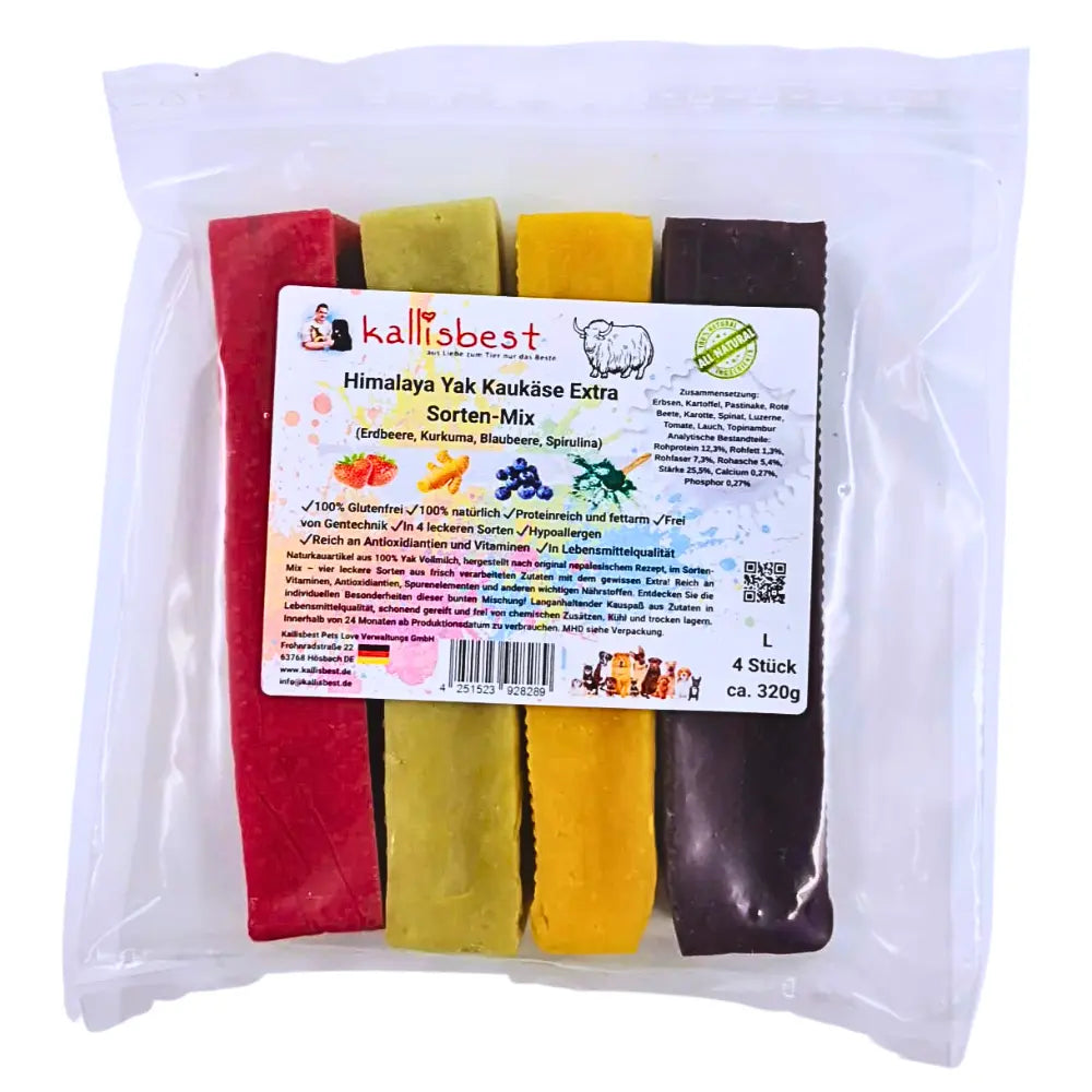 Himalaya Yak Kaukäse Extra im Sorten-Mix für Hunde Kallisbest