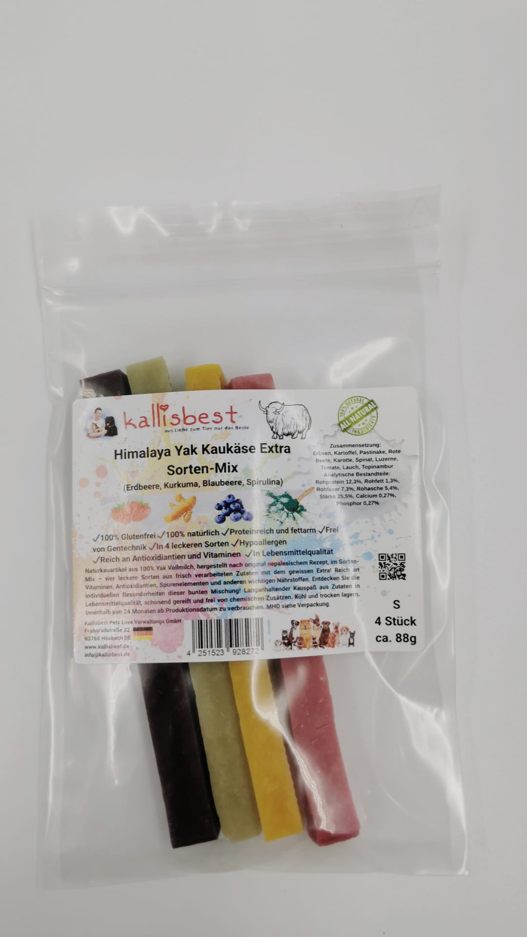 Himalaya Yak Kaukäse Extra im Sorten - Mix für Hunde - Kallisbest