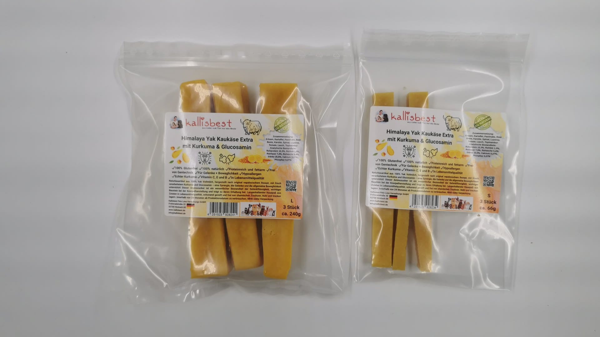 Himalaya Yak Kaukäse Extra mit Kurkuma und Glucosamin für Hunde - Kallisbest