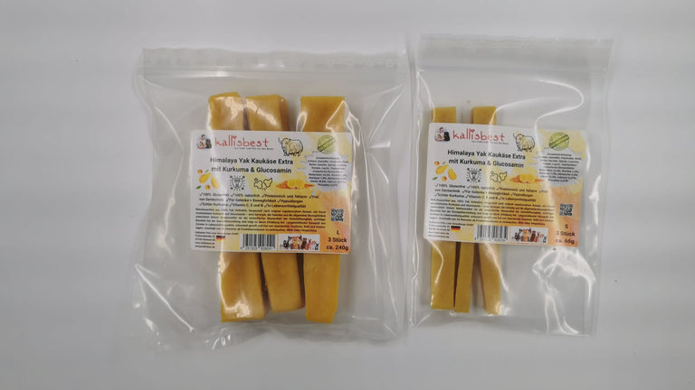 Himalaya Yak Kaukäse Extra mit Kurkuma und Glucosamin für Hunde - Kallisbest