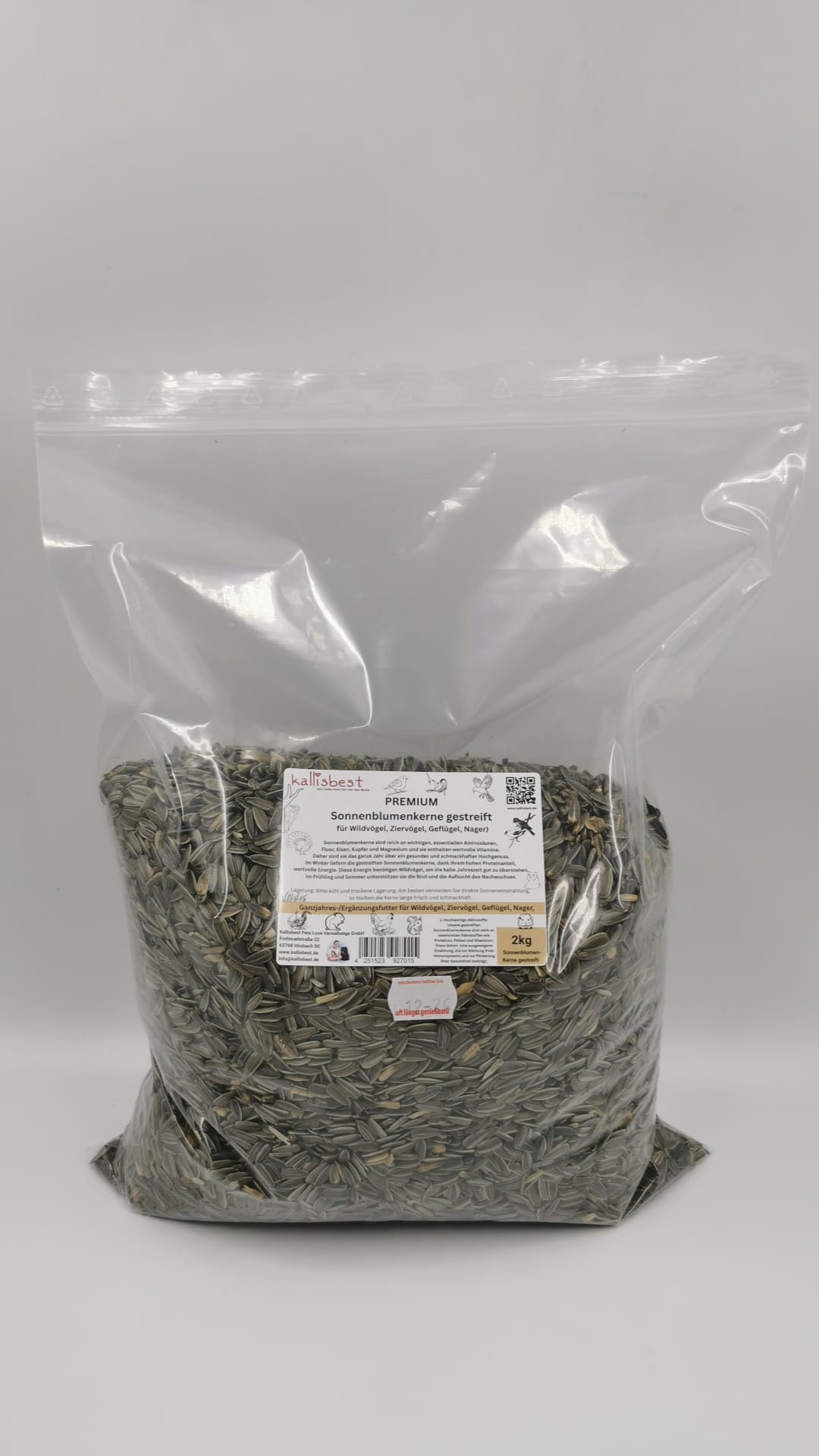 Premium Sonnenblumenkerne gestreift 500g - 25Kg - Kallisbest