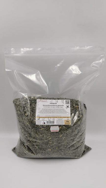 Premium Sonnenblumenkerne gestreift 500g - 25Kg - Kallisbest