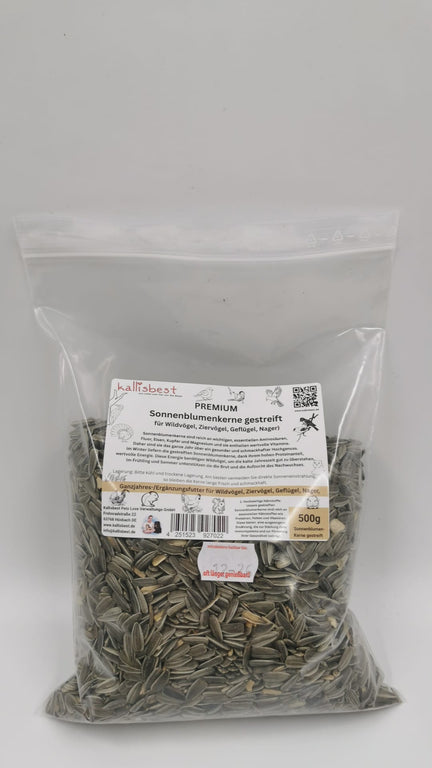 Premium Sonnenblumenkerne gestreift 500g - 25Kg - Kallisbest