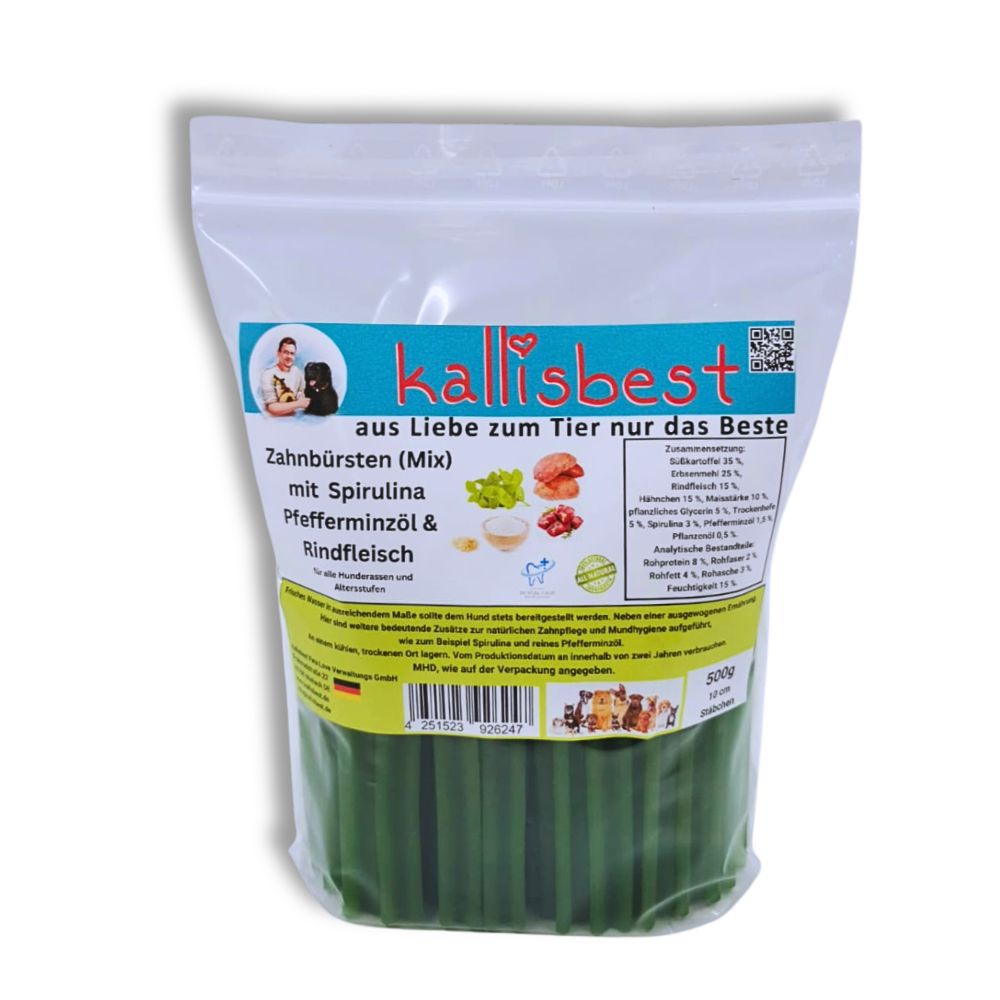 Zahnbürsten Mix Pfefferminze für Hunde