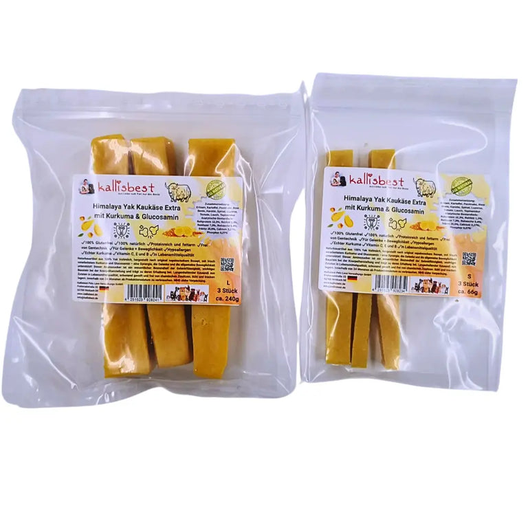 Himalaya Yak Kaukäse Extra mit Kurkuma und Glucosamin für Hunde Kallisbest