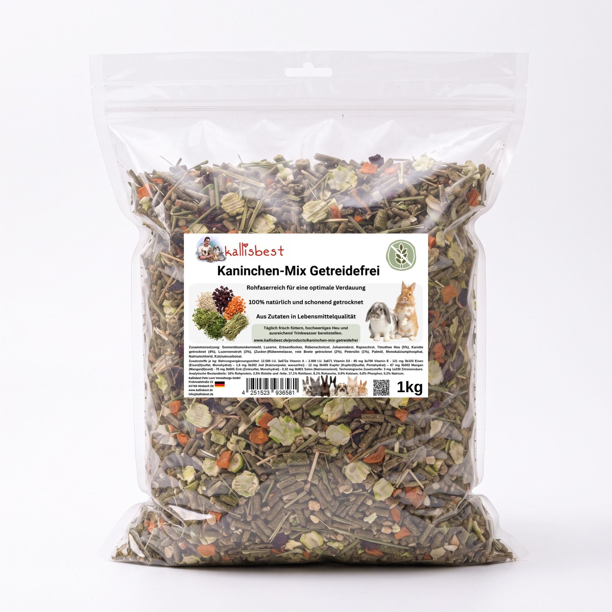 Kaninchenfutter getreidefrei – Kaninchen-Mix