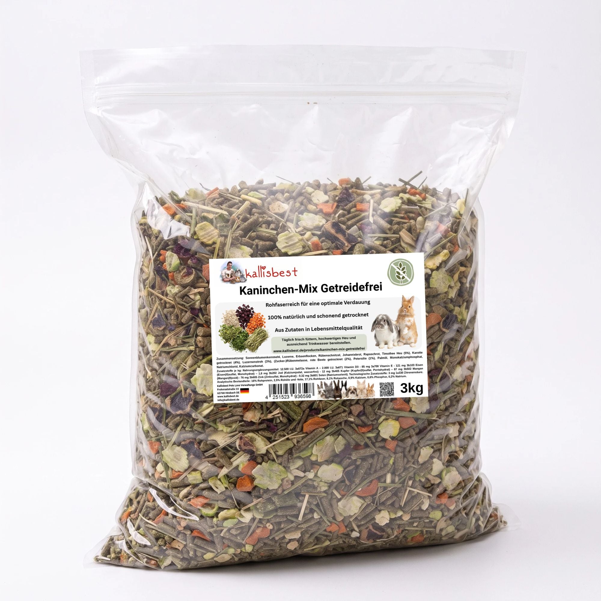 Kaninchenfutter getreidefrei – Kaninchen-Mix