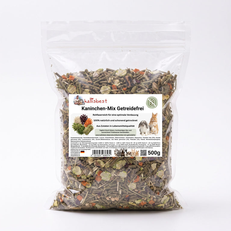 Kaninchenfutter getreidefrei – Kaninchen-Mix
