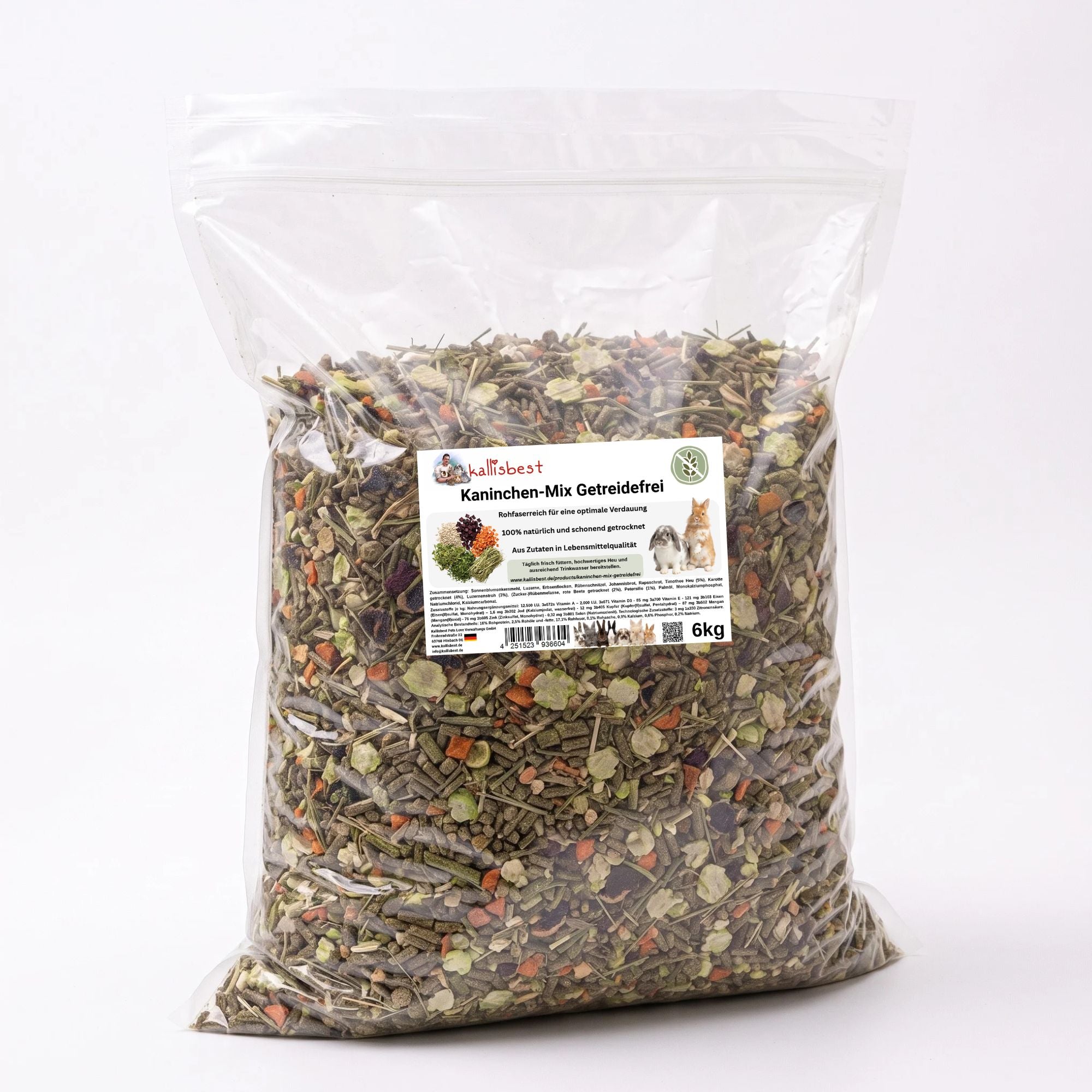 Kaninchenfutter getreidefrei – Kaninchen-Mix