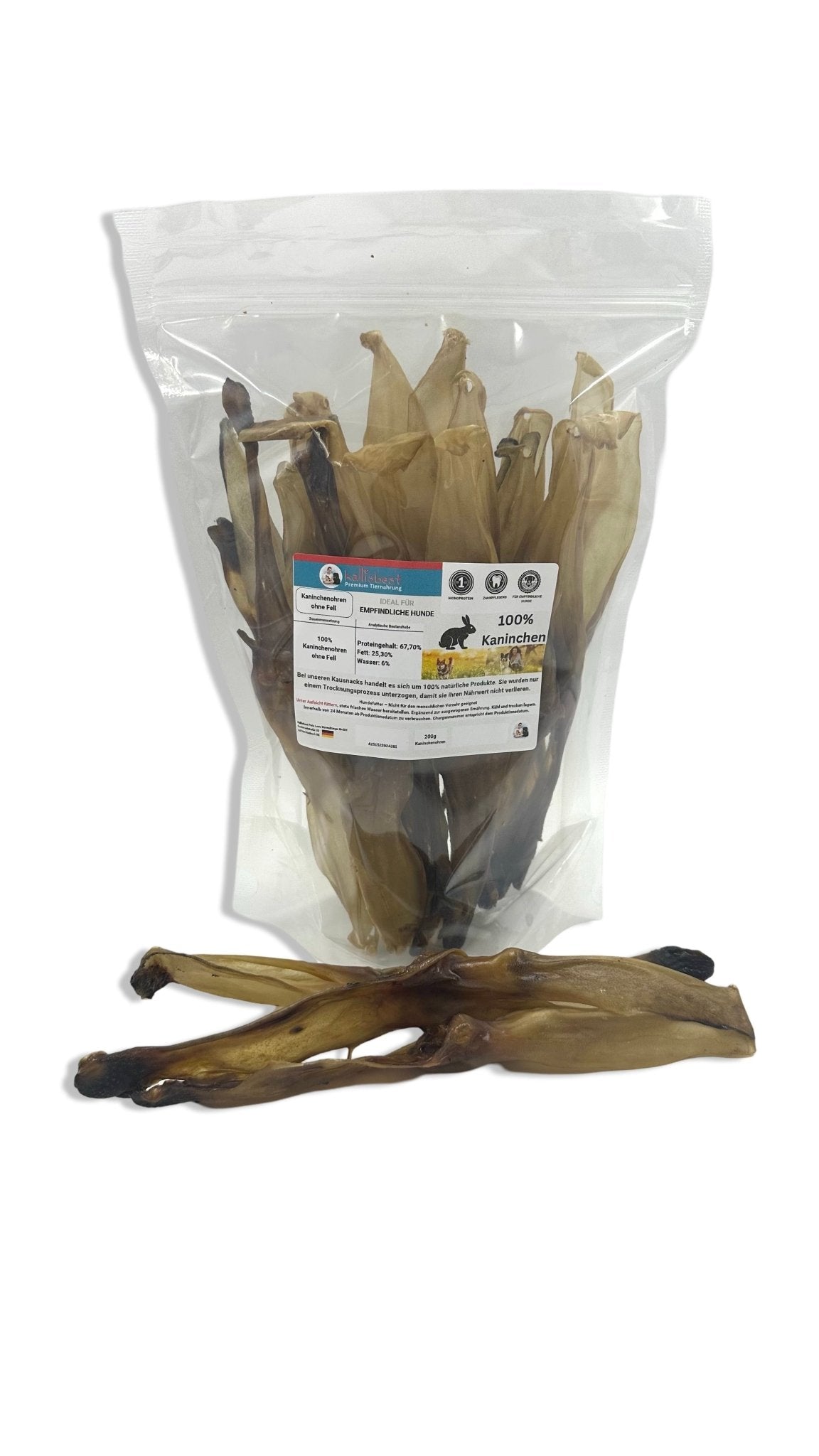 Kaninchenohren mit Fell und ohne Fell - Kallisbest