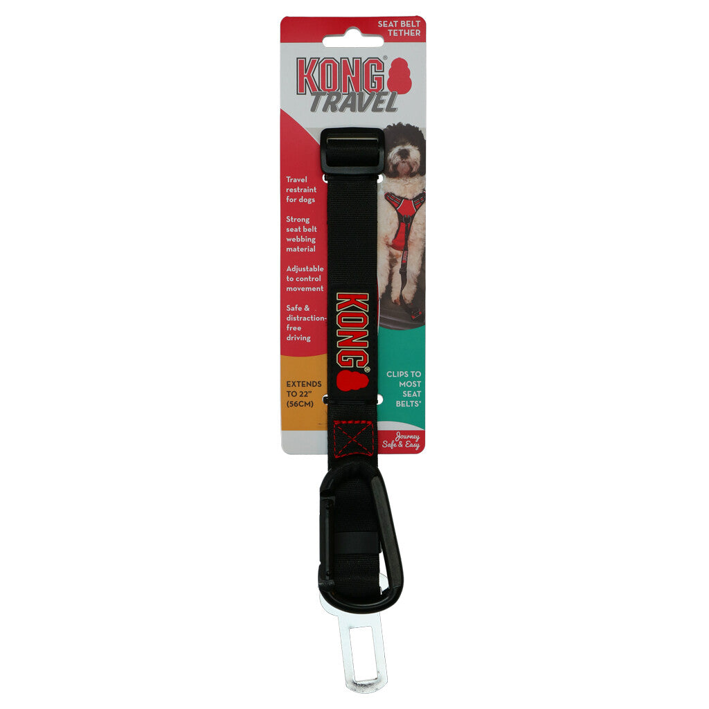 KONG Seat Belt Tether – Auto-Sicherheitsgurt für Hunde, einstellbar bis 56 cm