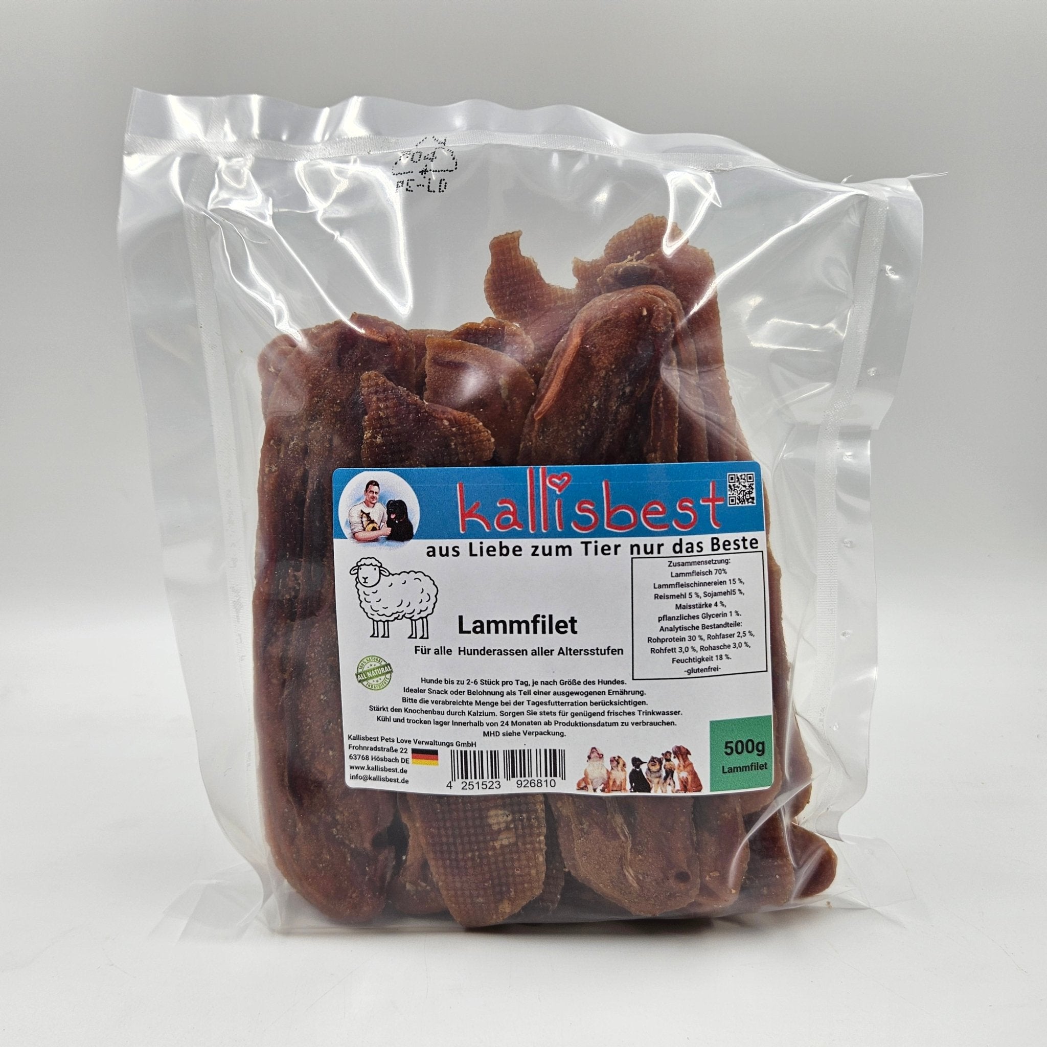 Lammfilet für alle Hunderassen aller Altersstufen - Kallisbest
