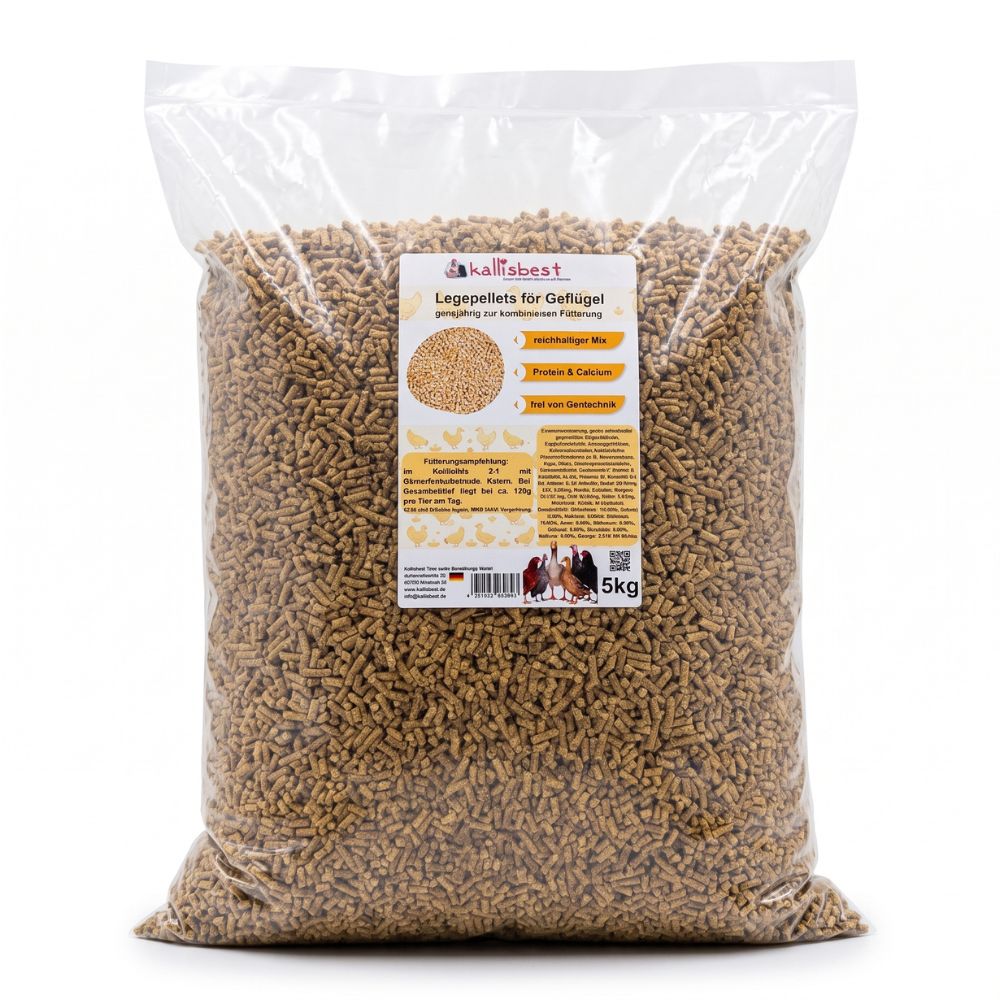 Legepellets für Geflügel, ganzjährig