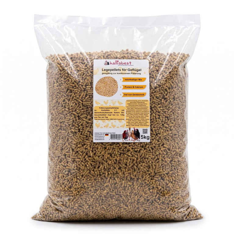 Legepellets für Geflügel, ganzjährig