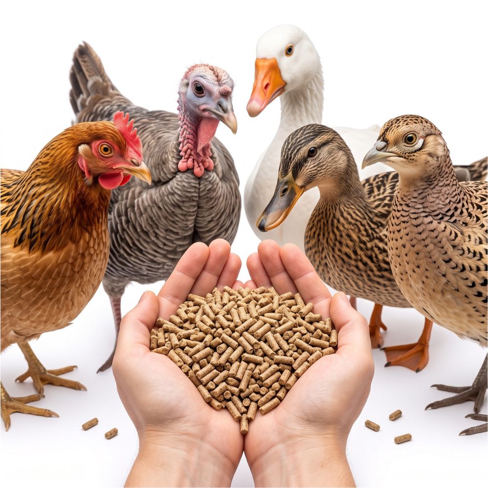 Legepellets für Geflügel, ganzjährig