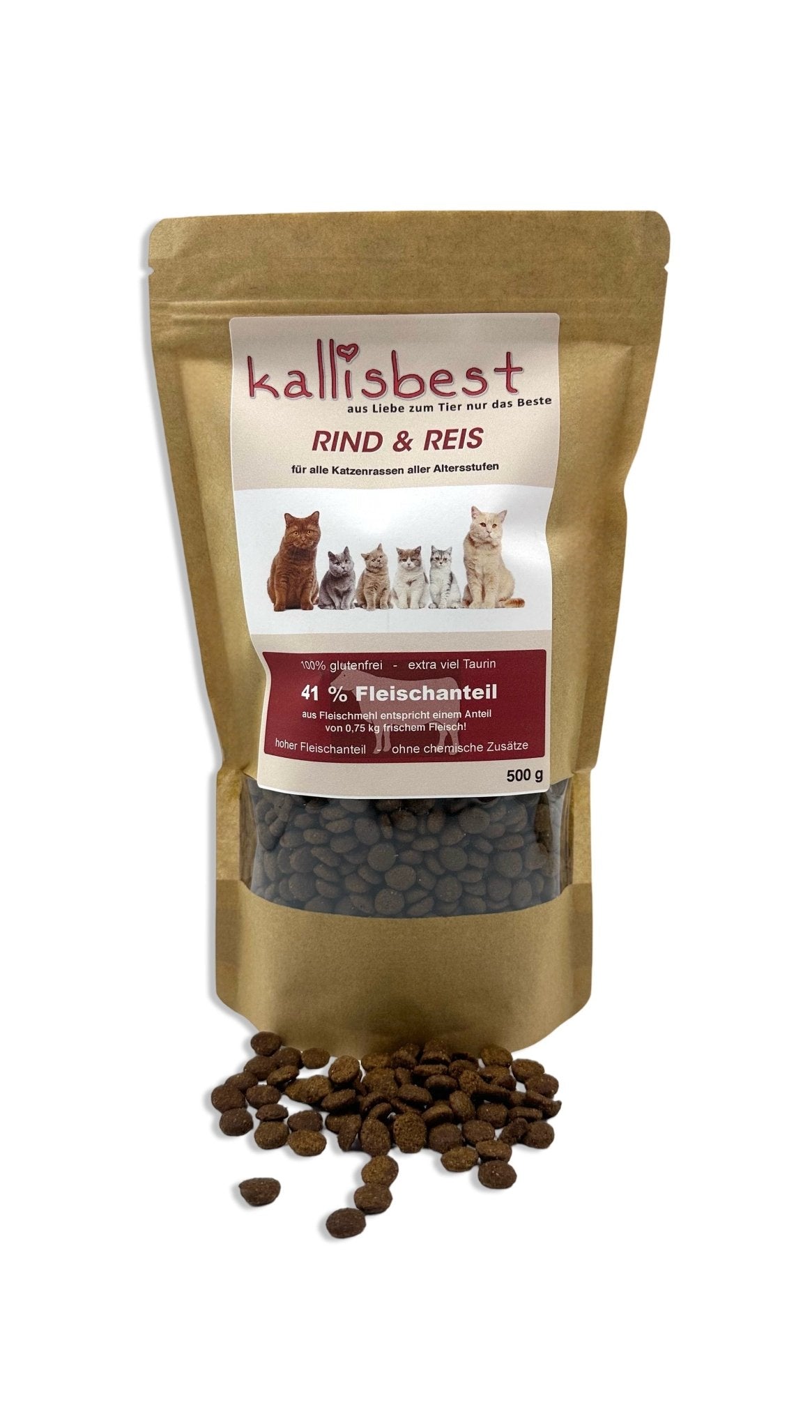 Rind & Reis für alle Katzenrassen aller Altersstufen - Kallisbest
