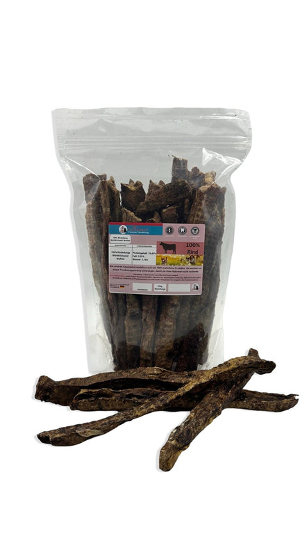 Rinderlunge in Stangenform 17 - 21cm lang Kauartikel 100 % Rind, aus Deutschland - Kallisbest