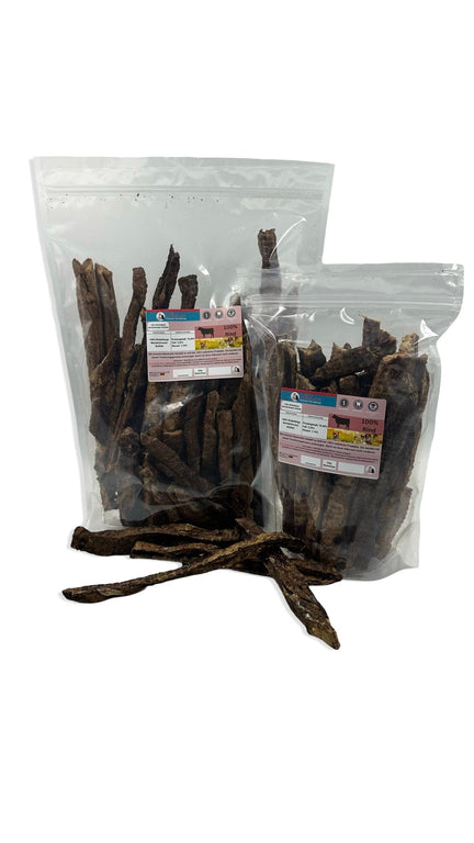 Rinderlunge in Stangenform 17 - 21cm lang Kauartikel 100 % Rind, aus Deutschland - Kallisbest